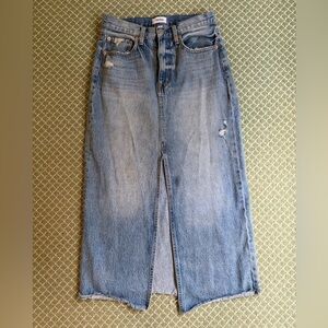 Pistola Denim Midi Skirt